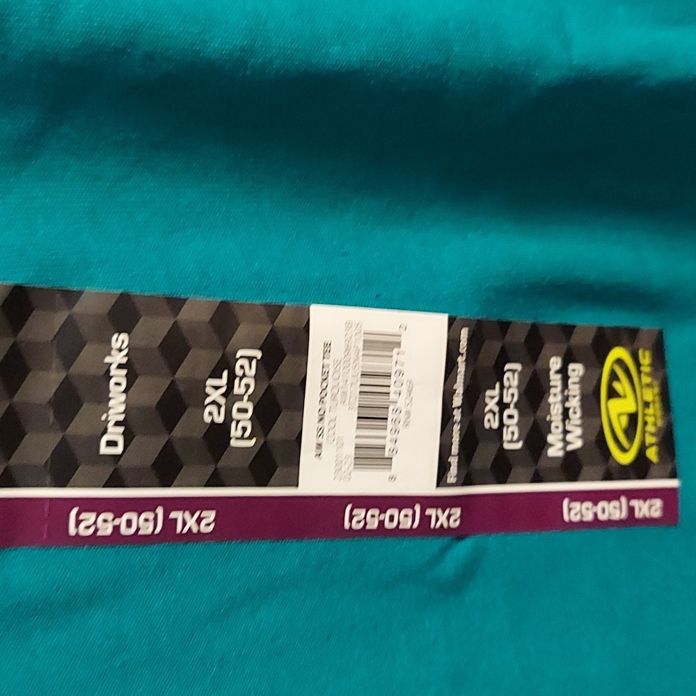 Men's Teal T-Shirt 2xl (2ct) - Picture 2 of 3